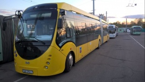 В Украине запустили беспроводные троллейбусы.