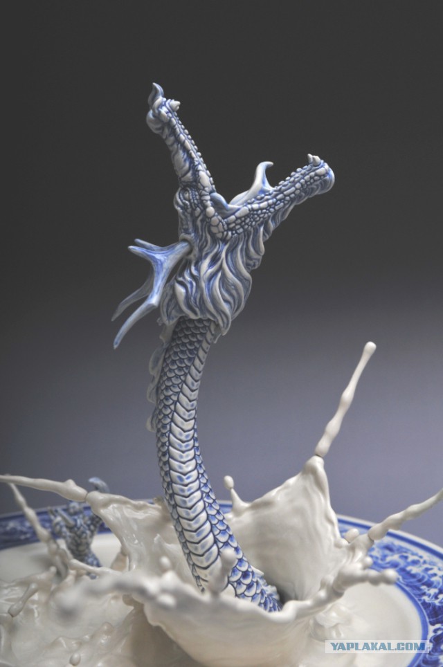 Сказочный дракон в тарелке от Johnson Tsang
