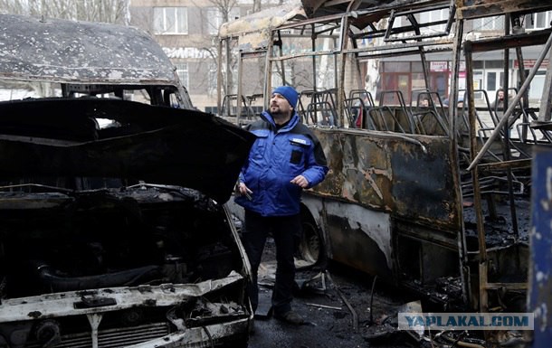 г. Донецк 11.02.2015 обстрел 18+