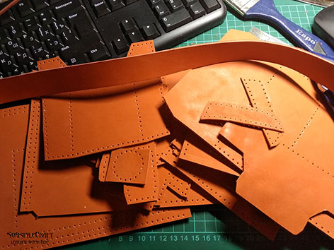 Изготовление оранжевой сумки