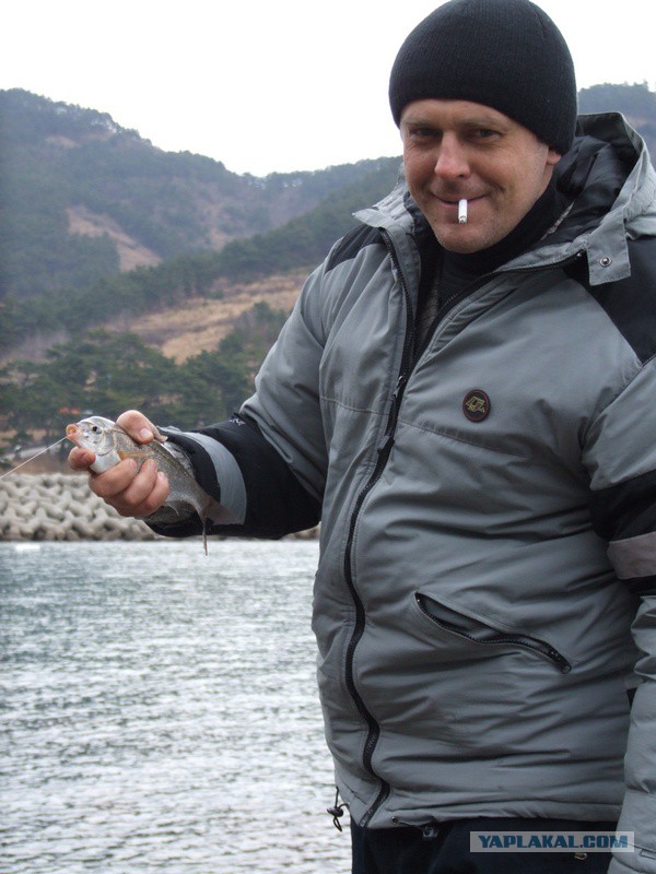 Рыбалка в Южной Корее зимой