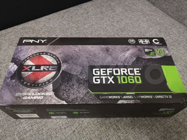 Продам. Видеокарта GeForce GTX 1060 6Gb PNY XLR8 Gaming OC