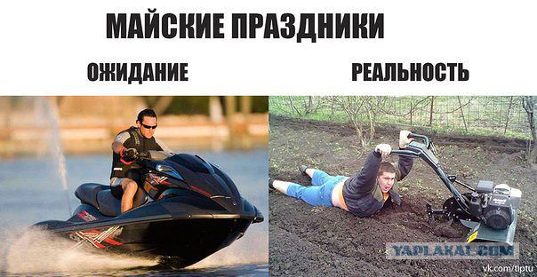Майские праздники: ожидание и реальность