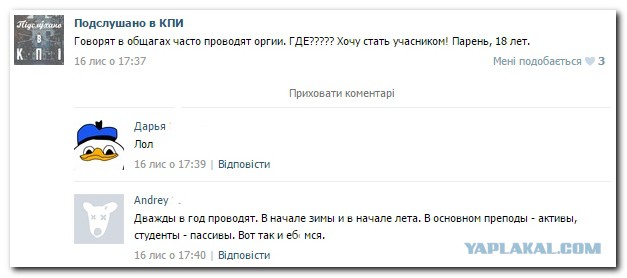 Смешные комментарии из социальных сетей 19.11.14