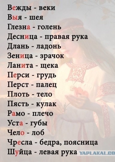 Старые словечки