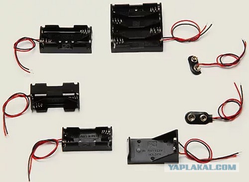 12V источник питания из 8 АА батареек