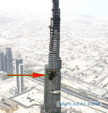 Фотографии строительства башни Burj Dubai