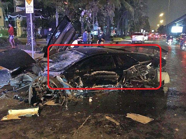 Водитель поседел, разбив в хлам Lamborghini своего друга