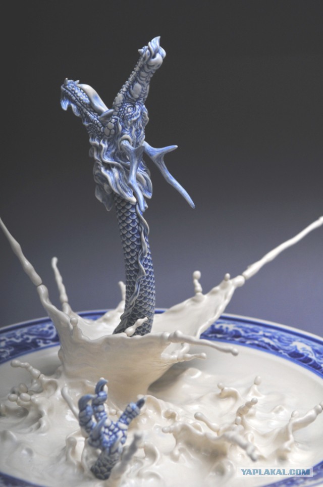 Сказочный дракон в тарелке от Johnson Tsang