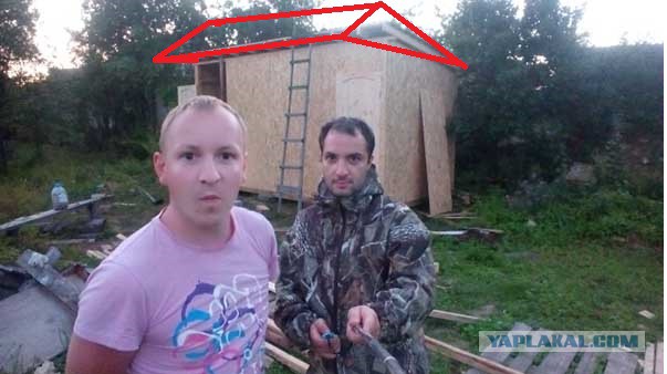 Хозблок из OSB плит