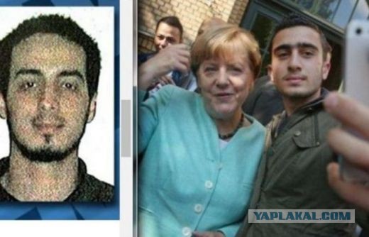 Меркель сфотографировалась с одним из обвиняемых в терактах в Брюсселе