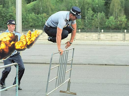 Фотожаба: Милицейские скачки