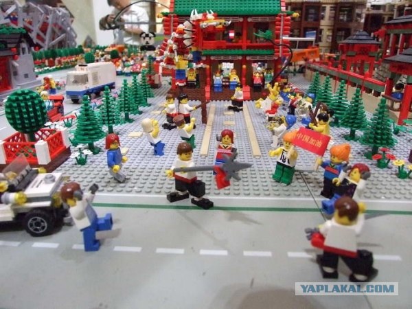 Lego-инсталляция Олимпиады 2008 в Гонконге