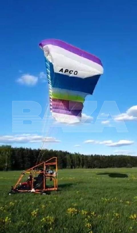 В Подмосковье пенсионер уговорил товарища покататься на самодельном «паралёте».
