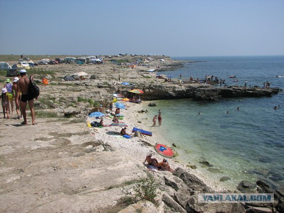 Мыс Тарханкут - самая западная точка Крыма.