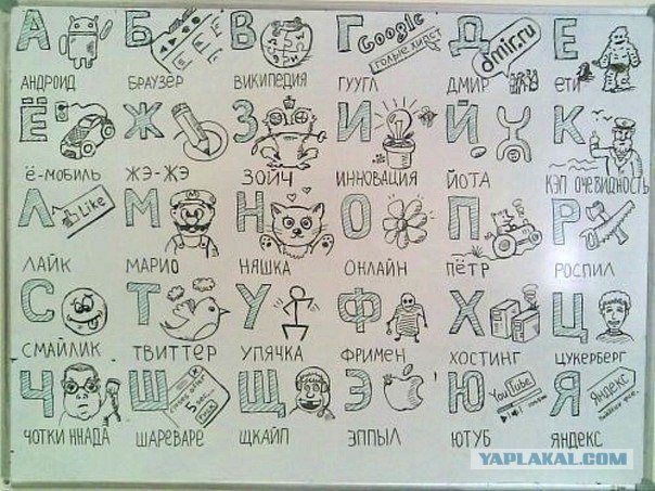 Суровый алфавит по-русски