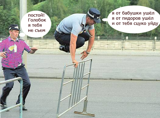 Фотожаба: Милицейские скачки