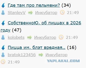 СобственноЮ, об пиццах в 2026 году