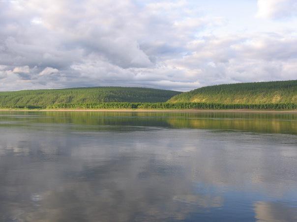 Река Лена. На самодельном плоту