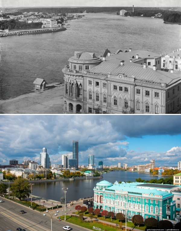 Реконструкция панорамы Екатеринбурга 19 века