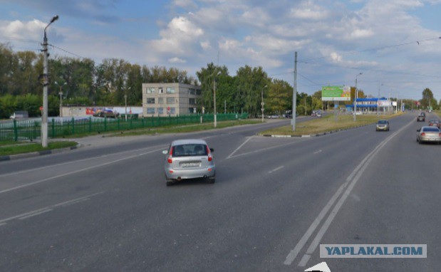 Момент аварии, унесшей жизни мотоциклиста и его пассажира в Коломне.