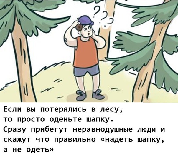 Совет дня. Если потерялись в лесу