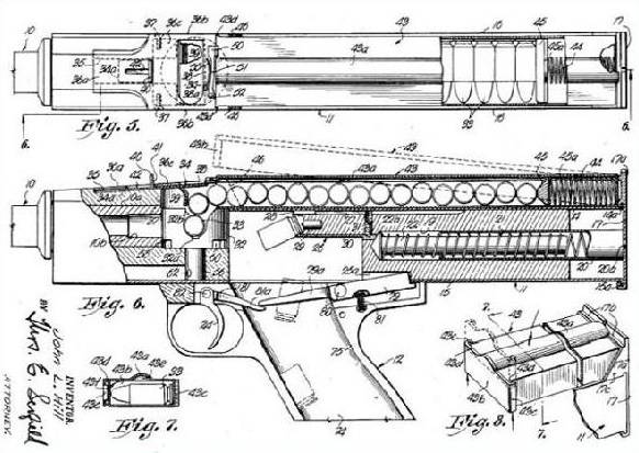 Проекты пистолетов-пулеметов с продольным размещением магазина