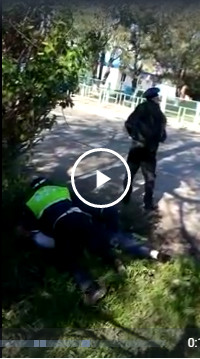 В Краснодарском крае  между водителем автобуса и патрулем ГИБДД произошел конфликт из-за пишущей ручки, которая стирает чернила