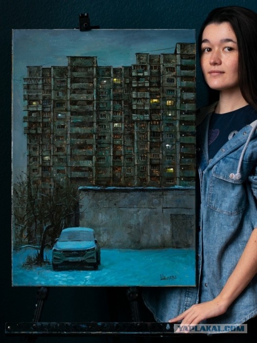 Домой. Художник Альфия Шайхуллова