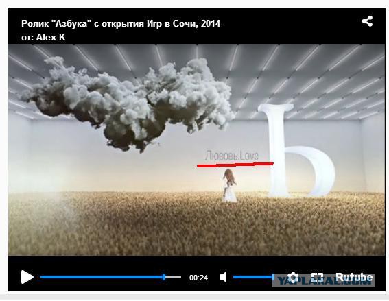 Ролик "Азбука" с открытия Игр в Сочи