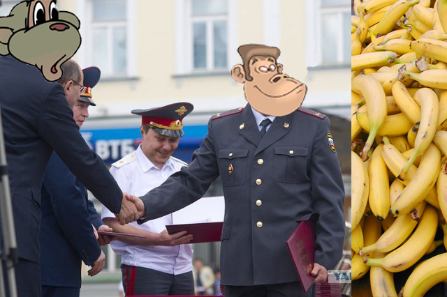 Фотожаба: Скромный милиционер