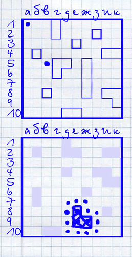 Игры из тетради в клетку