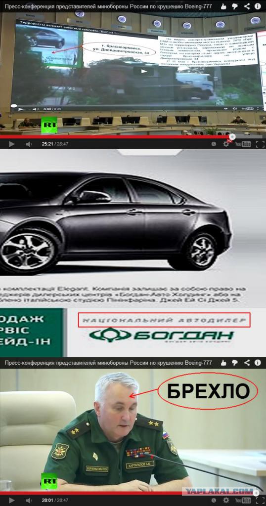 Заявление Минобороны РФ по катастрофе Boeing 777
