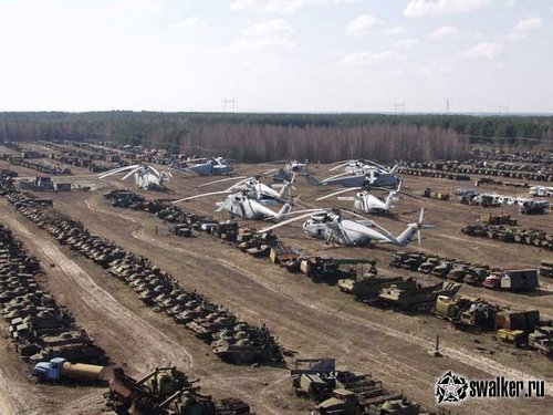 Техника с чернобыльских кладбищ