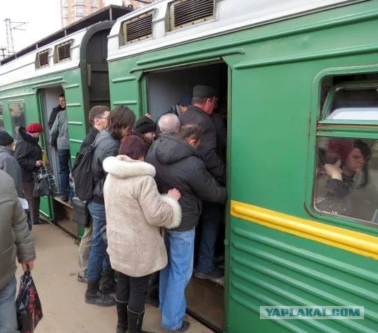 Час пик на электричках