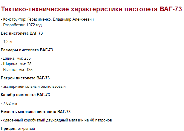 Пистолеты Герасименко под безгильзовый патрон
