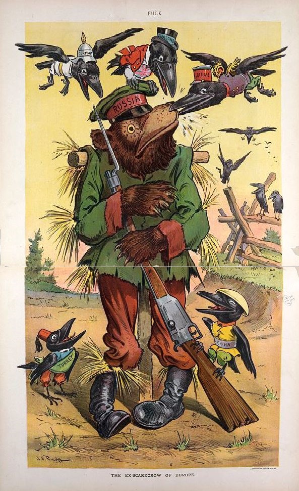 Карикатура, из американского журнала Puck от 1905 года