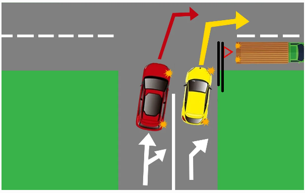 У кого преимущество при повороте направо? Разбираем задачку ПДД