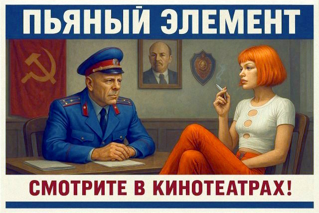 Афиши в советском стиле для фильмов, которых никогда не было
