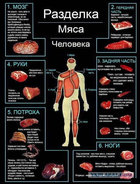 Каков на вкус человек: 10 откровений каннибалов