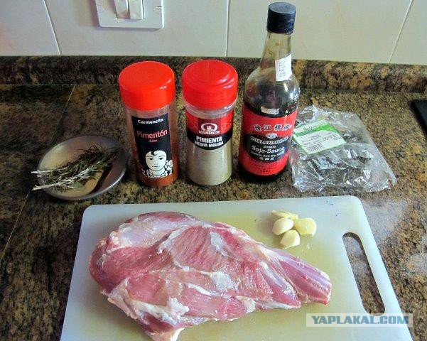 Баранья нога в духовке