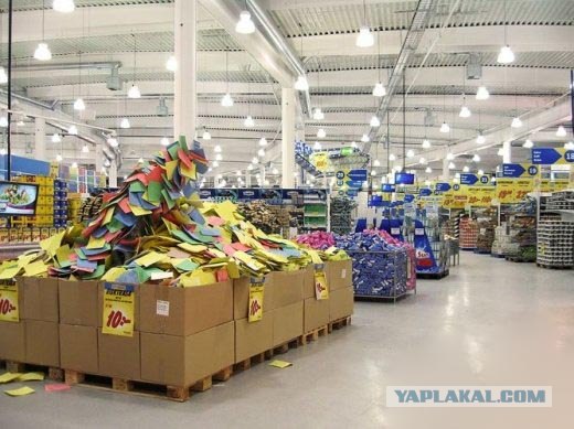 Камуфляж против охраны супермаркета