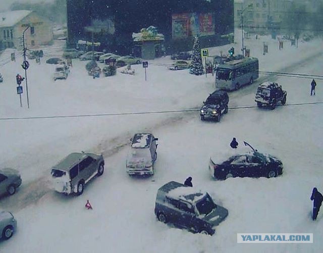 А во Владивостоке снова снежок