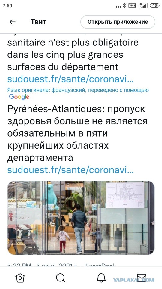 Французы теснят полицию, штурм ТЦ людьми без паспортов вакцин