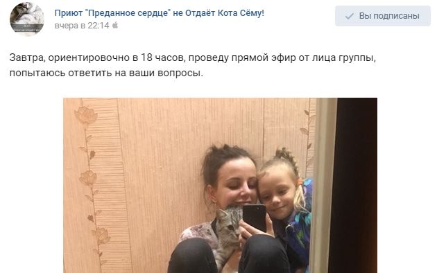 Помогите вернуть кота! Приют "Преданное сердце" украл кота и не отдает!
