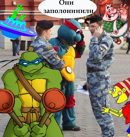 Фотожаба: Ниндзя и омон