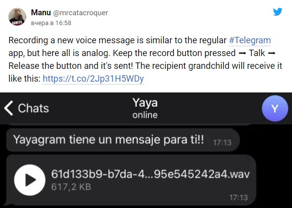 Испанский инженер сделал для 96-летней бабушки ретро-устройство, чтобы ей было легче общаться в телеграме