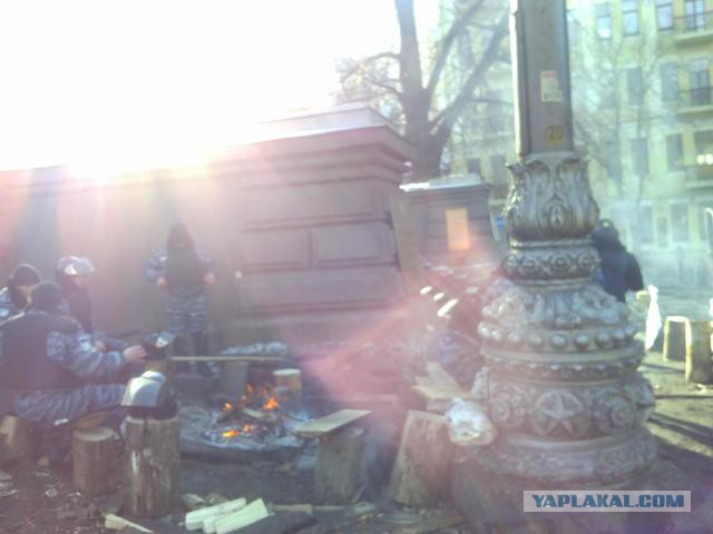 "Георгиевские " ленточки против флагов УПА