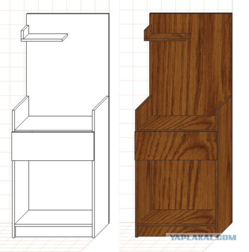 Как я тумбочку в прихожую запилил