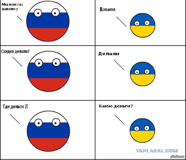 Про газ и украину, началось!